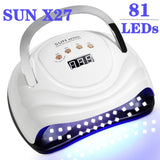 380W 81LEDS UV LED Nail Lamp Nail Dryer for Gel Polish 4 Setting Timers UV Nail Lamp Professional Nail Light Automatic Sensor