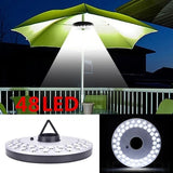 48 LED Super Bright Patio LED Umbrella Light Outdoor Portable Camping Tent Light Lamp with Hook Garden Lantern Dropshipping