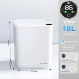 15/18L Smart Sensor Trash Can Quiet Automatic Trash Bin Rechargeable Auto Motion Sensor Rubbish Can for Kitchen Bathroom Bedroom