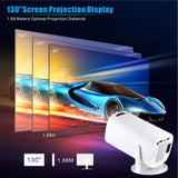 ISINBOX P30 Pro Beam Projector Android12 Native 1080P 1280*720P Dual WIFI6 BT5.0 Auto Keystone Portable Projector 4K Home Cinema