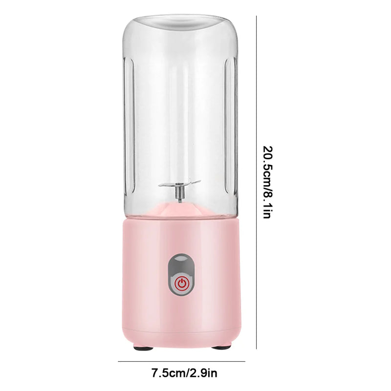 500ml Fruit Juicer USB Powered Mini Juice Blender Cup 120W Fruit Shakes Juicer Mixer Automatic Small Electric Juicer