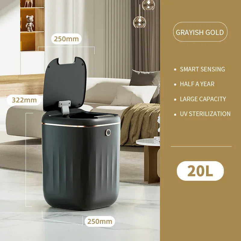 Smart Sensor Trash Can Automatic Garbage Bin Rechargeable Touchless Dustbin for Kitchen Toilet Wastebasket with Lid 22/20L