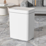 15/18L Smart Sensor Trash Can Quiet Automatic Trash Bin Rechargeable Auto Motion Sensor Rubbish Can for Kitchen Bathroom Bedroom