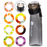 650ML Fruit Flavor Water Cup Leak-Proof with 1/7 Pods Fragrance Smelling Water Bottle Large Capacity for Travel Climbing Hiking