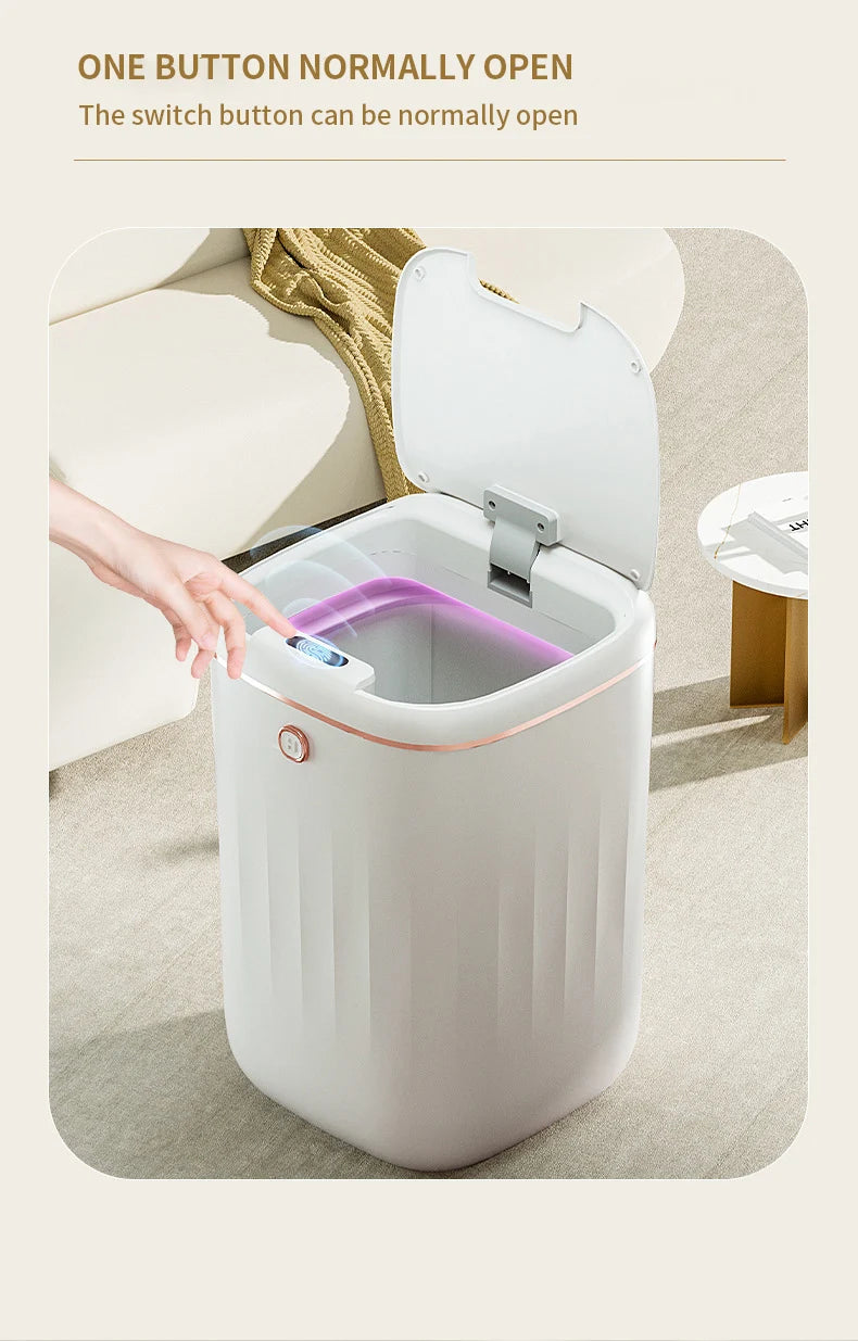 Smart Sensor Trash Can Automatic Garbage Bin Rechargeable Touchless Dustbin for Kitchen Toilet Wastebasket with Lid 22/20L