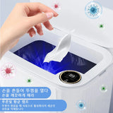 15/18L Smart Sensor Trash Can Quiet Automatic Trash Bin Rechargeable Auto Motion Sensor Rubbish Can for Kitchen Bathroom Bedroom