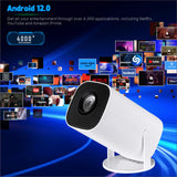 ISINBOX P30 Pro Beam Projector Android12 Native 1080P 1280*720P Dual WIFI6 BT5.0 Auto Keystone Portable Projector 4K Home Cinema