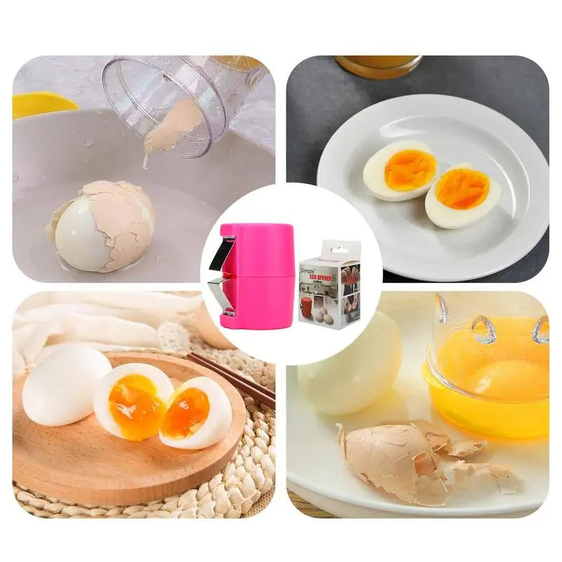 Stainless Steel Eggshell Separator New Egg Shell Opener Egg Beater Egg Peeler Kitchen Handheld Egg Shell Crusher Kitchen Tools