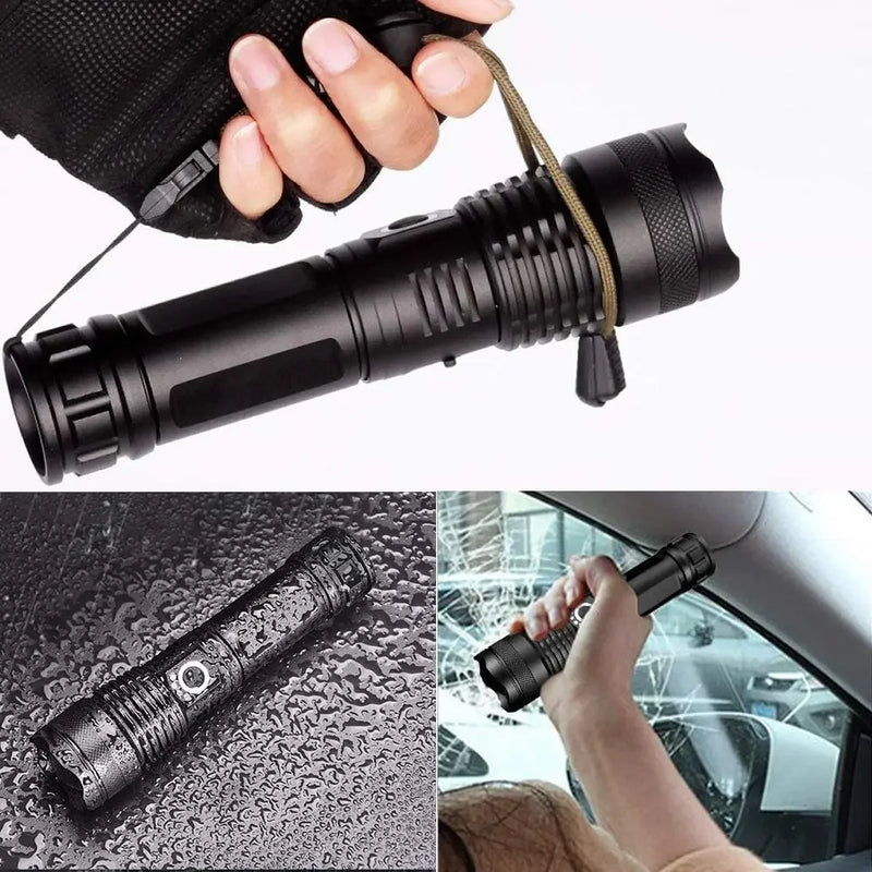 Super XHP120 Powerful Led Flashlight XHP90 High Power Torch Light Rechargeable Tactical Flashlight 18650 Usb Camping Lamp