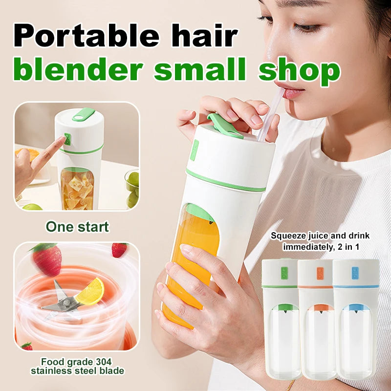 Home Portable Mini Juicer 2in1 Powerful Electric Juice Cup Highvalue Direct Drinking Small Juicer