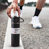 500ML 304 Stainless Steel Vacuum Insulated Bottle Office Business Style Coffee Mug Thermos Bottle Insulated Water Bottle Gift