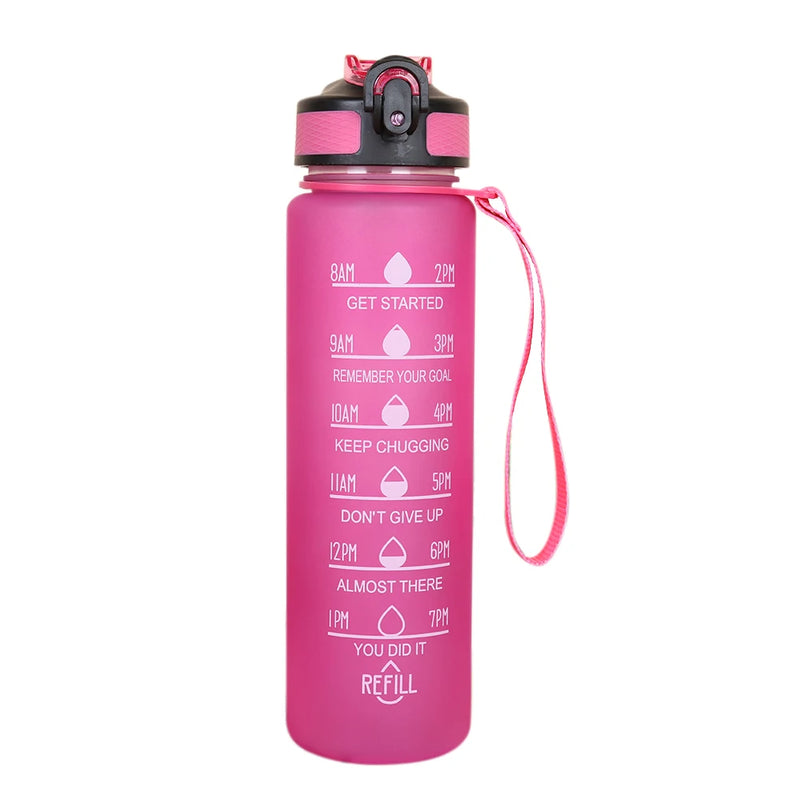 1L Water Bottle Portable Sport Water Bottle Pretty Drink Bottle Leakproof Gym Water Bottle for Outdoor Travel Fitness Cycling