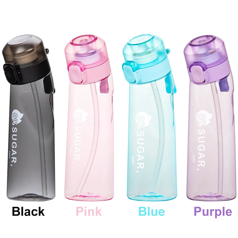 650ML Fruit Flavor Water Cup Leak-Proof with 1/7 Pods Fragrance Smelling Water Bottle Large Capacity for Travel Climbing Hiking