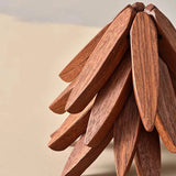 Tree Design Stand Wooden Trivets Decorative Anti Scald Heat Resistant Table Mat Coaster Wood Placemats Pot