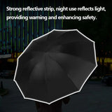 Fully Automatic Sun Protection Umbrella Folding Waterproof Umbrella With LED Flashlight UV Sunshade Rainproof Wind Resistance