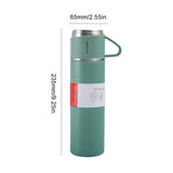 500ML 304 Stainless Steel Vacuum Insulated Bottle Office Business Style Coffee Mug Thermos Bottle Insulated Water Bottle Gift