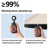 Fully Automatic Sun Protection Umbrella Folding Waterproof Umbrella With LED Flashlight UV Sunshade Rainproof Wind Resistance