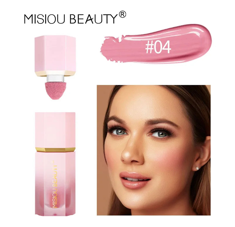 Matte Liquid Blush Stick Lasting Easy Color Blush Cream for Lips and Cheeks Concealer Waterproof Lip Gloss Makeup.