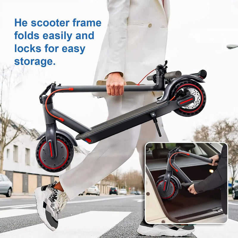 350W Folding Electric Scooter Aluminum Alloy  8.5" Tire 36V 10.4AH Lithium Battery With App Kick Scooter For Adults Escooter