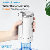 Water Dispensers Foldable Water Bottle Pump Automatic Dispenser Pump Button Control Portable Electric Water Dispenser for Home