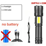 Super XHP120 Powerful Led Flashlight XHP90 High Power Torch Light Rechargeable Tactical Flashlight 18650 Usb Camping Lamp