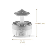 Remote Control Rotating Umbrella Waterdrop Aromatherapy Machine Ultrasonic Air Humidifier with LED Light for Home Aroma Diffuser