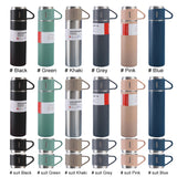 500ML 304 Stainless Steel Vacuum Insulated Bottle Office Business Style Coffee Mug Thermos Bottle Insulated Water Bottle Gift