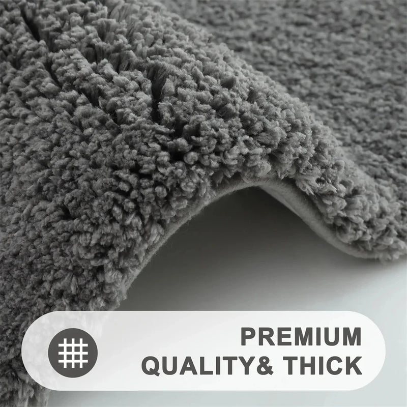 Kitinjoy Soft Bathroom Plush Rug Absorbent Quick Dry Bath Mat Shower Pad Floor Protector Decor Non-Slip Live Room Bedroom Carpet