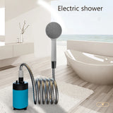 Portable Shower Camping Outdoor Shower Handheld Electric Shower Battery Powered Compact Rechargeable Camping Showerhead