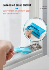 Window Glass Wiper Groove Gap Cleaning Brush Household Window Track Slot Sweep Ash Cleaner Brush Creative Cleaning Tools