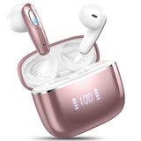 Wireless Earbuds, Bluetooth 5.3, 4 ENC Noise Canceling Mic, 40H LED Display Charging Case, IP7 Waterproof in-Ear Earbuds.