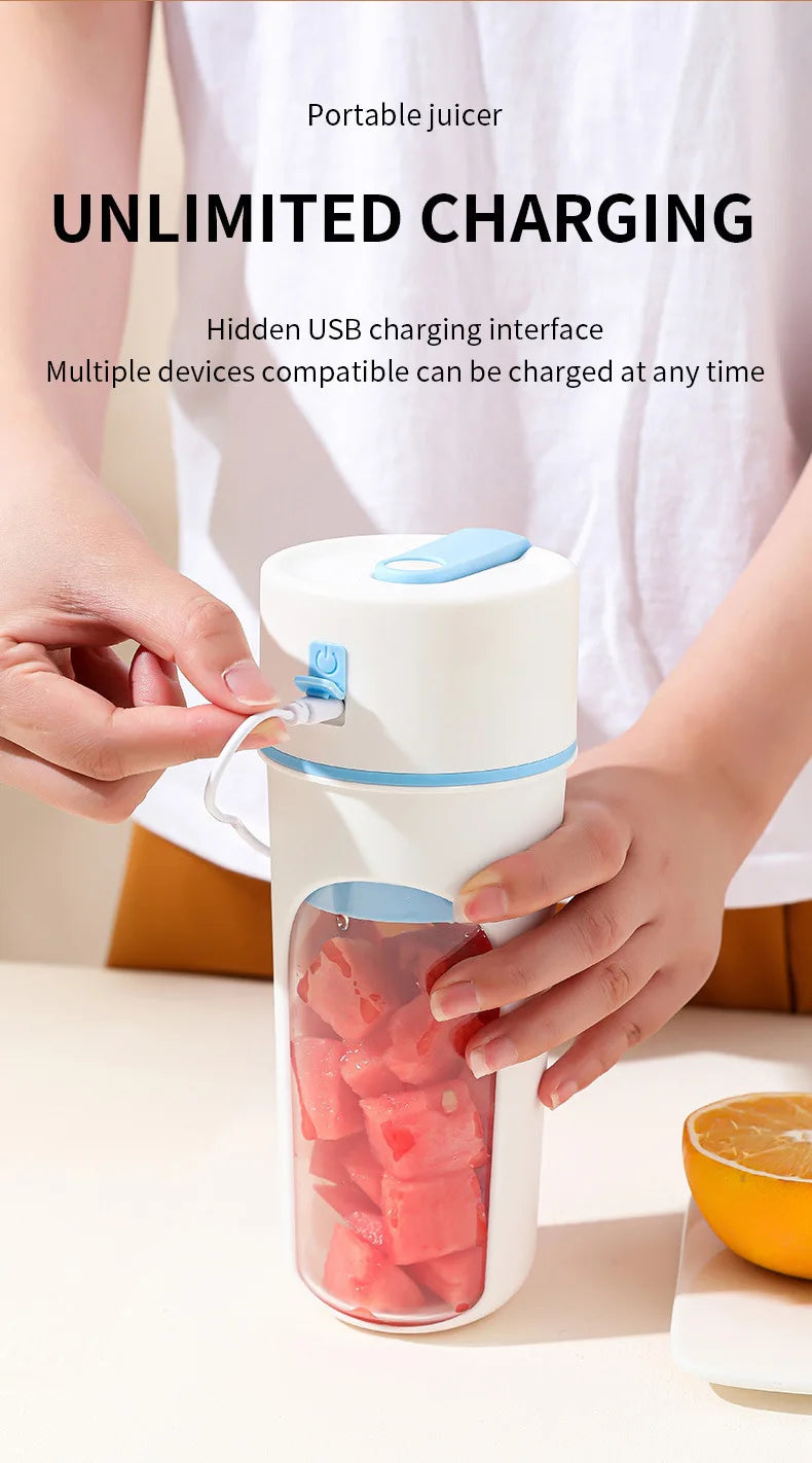 Home Portable Mini Juicer 2in1 Powerful Electric Juice Cup Highvalue Direct Drinking Small Juicer