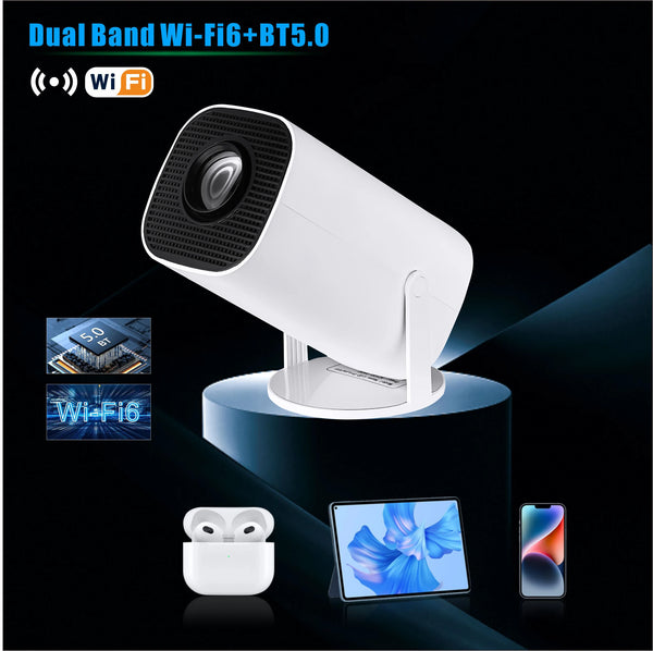 ISINBOX P30 Pro Beam Projector Android12 Native 1080P 1280*720P Dual WIFI6 BT5.0 Auto Keystone Portable Projector 4K Home Cinema