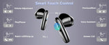 DRSAEC Wireless Earbuds, Bluetooth 5.3, 4 ENC Noise Canceling Mic, 40H LED Display Charging Case, IP7 Waterproof in-Ear Earbuds.