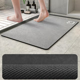 Pure Colour Simple Diatomaceous Earth Bathroom Mat Bathroom Doorway Non-slip Foot Mat Quick-drying Bathroom Carpet