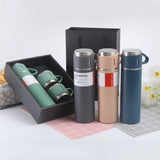 500ML 304 Stainless Steel Vacuum Insulated Bottle Office Business Style Coffee Mug Thermos Bottle Insulated Water Bottle Gift