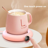 Electric Coffee Mug Warmer Constant Temperature Coffee Mug Heating Coaster Portable Milk Hot Plate Lightweight for Holiday Gifts