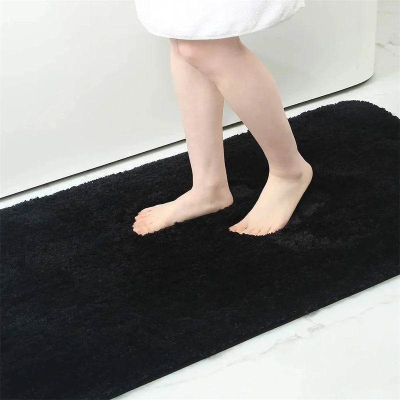 Kitinjoy Soft Bathroom Plush Rug Absorbent Quick Dry Bath Mat Shower Pad Floor Protector Decor Non-Slip Live Room Bedroom Carpet