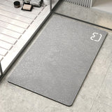 Pure Colour Simple Diatomaceous Earth Bathroom Mat Bathroom Doorway Non-slip Foot Mat Quick-drying Bathroom Carpet