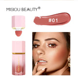 Matte Liquid Blush Stick Lasting Easy Color Blush Cream for Lips and Cheeks Concealer Waterproof Lip Gloss Makeup.