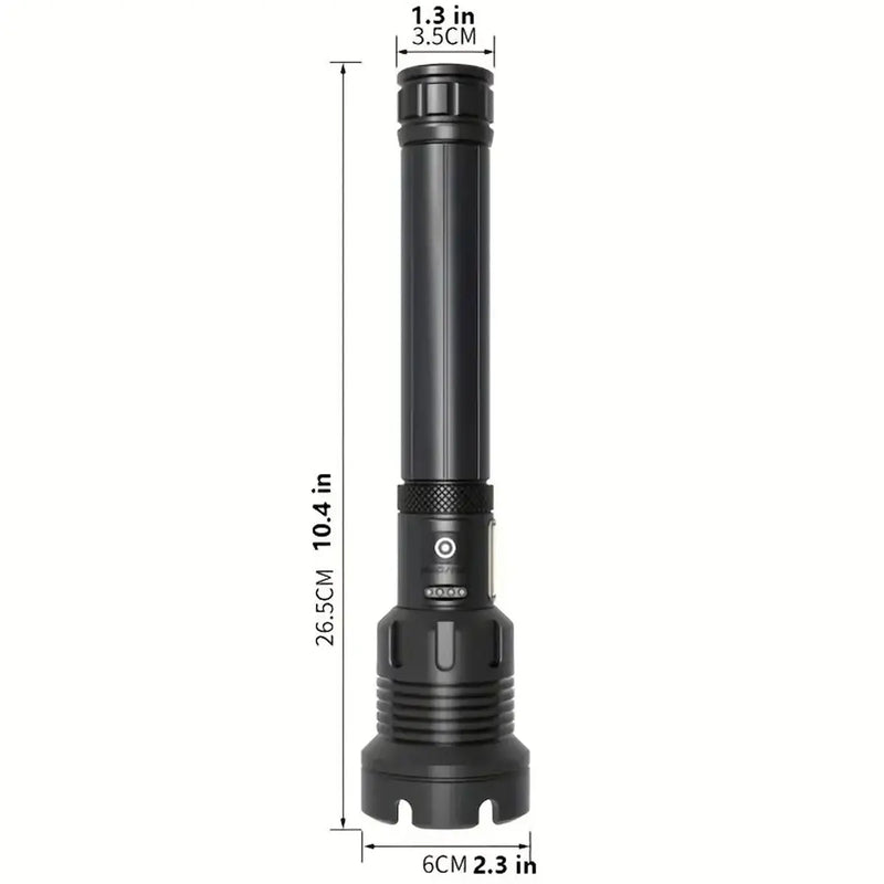 10000000 Lumens Super Bright Long Range LED Flashlight Tactical Flashlight Outdoor Waterproof Flashlight Camping Lantern Torch