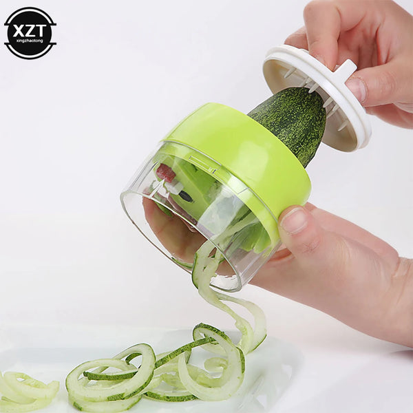 ABS Carrot Cucumber Adjustable Grater Spiral Blade Cutter Vegetable Shredder Fruit Roll Slicer Zucchini Noodles Spaghetti Maker