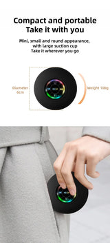 Xiaomi Mijia Bluetooth Mini Portable Speaker Wireless IPX4 Waterproof Speaker with FM Radio and Multicolor LED Light Suction Cup