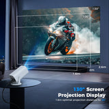 P30 Smart Mini Projector Android 12 WiFi6 BT5.0 Support 4K 1080P Projector 1280*720P Home Cinema Outdoor Portable Projector