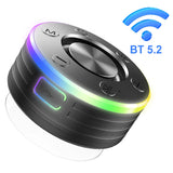 Mini Bluetooth Speaker Shower Speaker Subwoofer with Suction Cup/RGB Light HandsFree Call/FM Radio Stereo Subwoofer For Bathroom