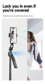 360°Selfie Stick With Bluetooth Remote Intelligent AI Follow-Up Anti Shake Pan Tilt Tripod Fully Automatic Photography Artifact