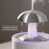 Remote Control Rotating Umbrella Waterdrop Aromatherapy Machine Ultrasonic Air Humidifier with LED Light for Home Aroma Diffuser