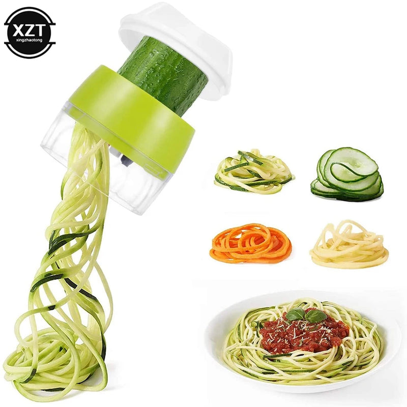 ABS Carrot Cucumber Adjustable Grater Spiral Blade Cutter Vegetable Shredder Fruit Roll Slicer Zucchini Noodles Spaghetti Maker