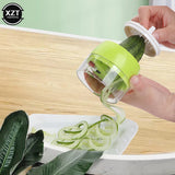 ABS Carrot Cucumber Adjustable Grater Spiral Blade Cutter Vegetable Shredder Fruit Roll Slicer Zucchini Noodles Spaghetti Maker