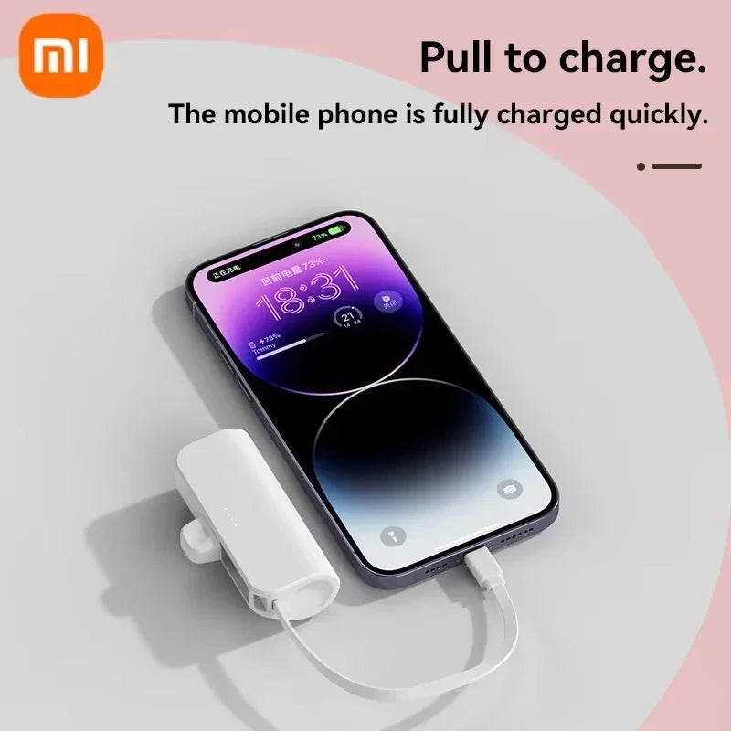 Xiaomi Mini Wireless Power Bank 30000mAh Capsule Large Capacity Portable Fast Charging External Battery For iPhone Type-c New